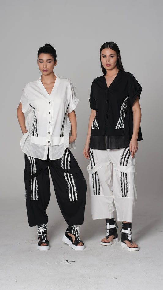 Top de Tul con Mangas Capa | H4 London – Modelo 6215