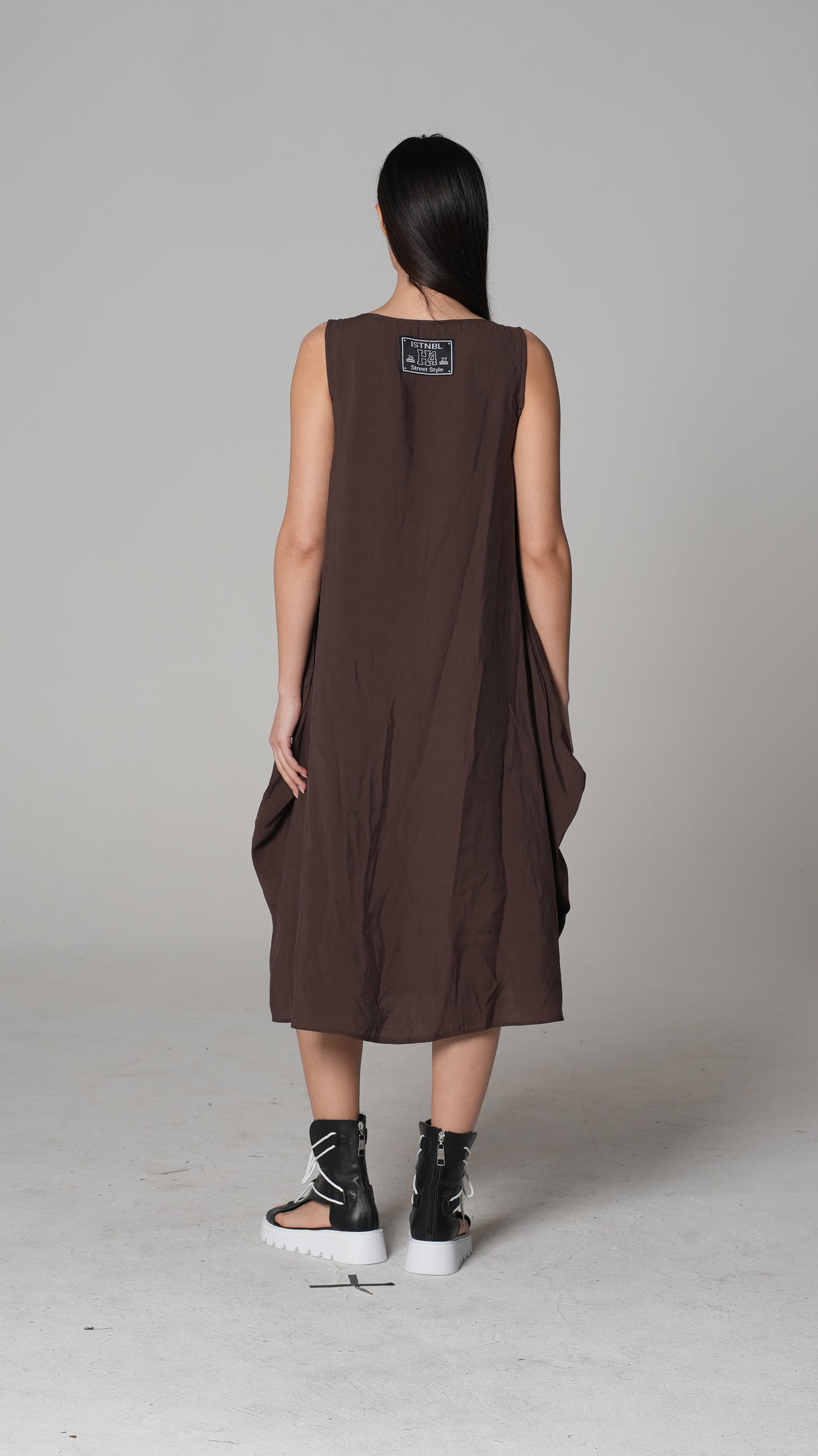 Vestido Midi Capullo Abotonado | H4 London – Estilo 6236