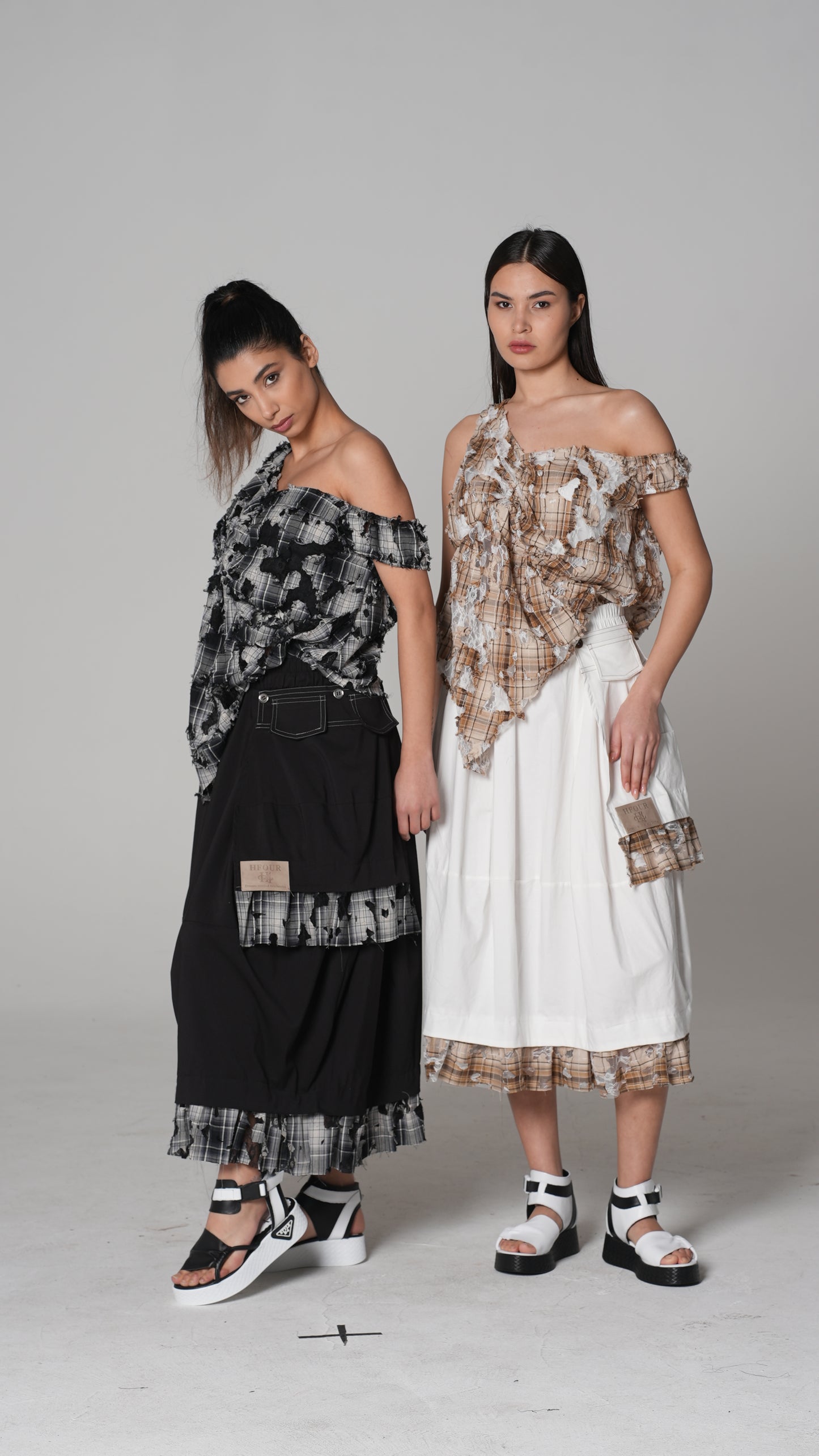 Blusa de Cuadros Desgastada Deshilachada | H4 London – Modelo 6244