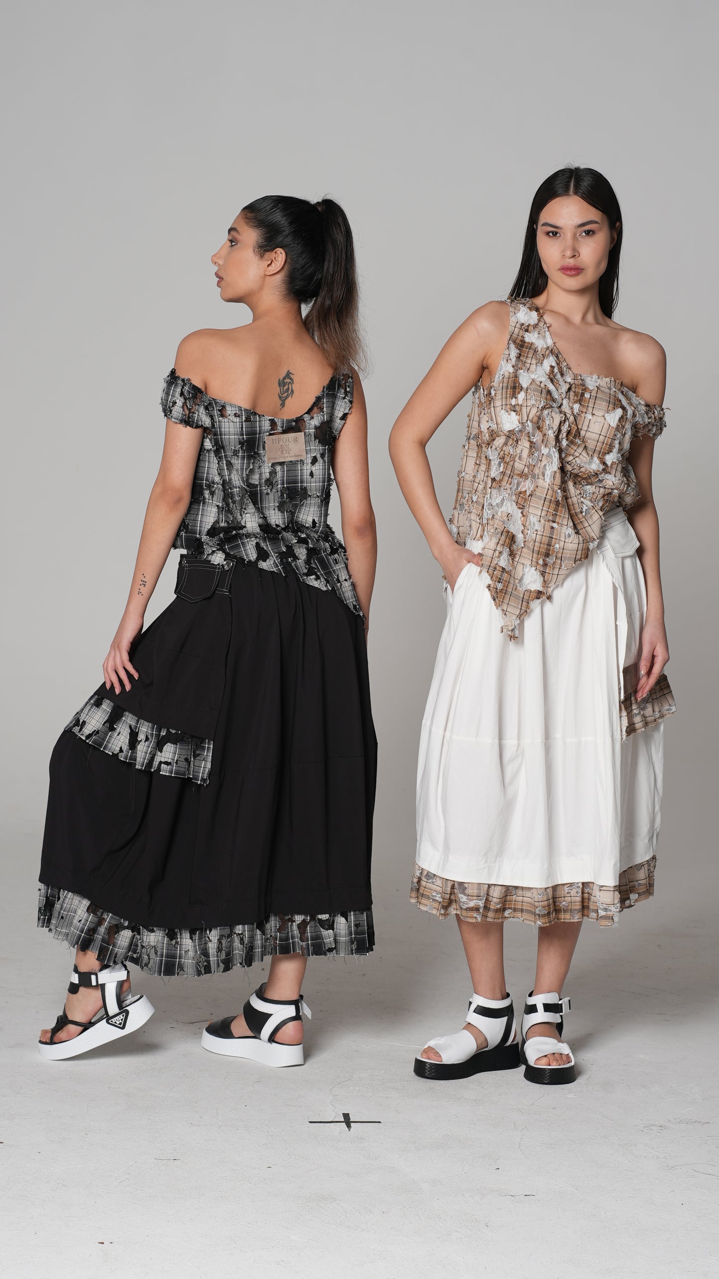 Blusa de Cuadros Desgastada Deshilachada | H4 London – Modelo 6244
