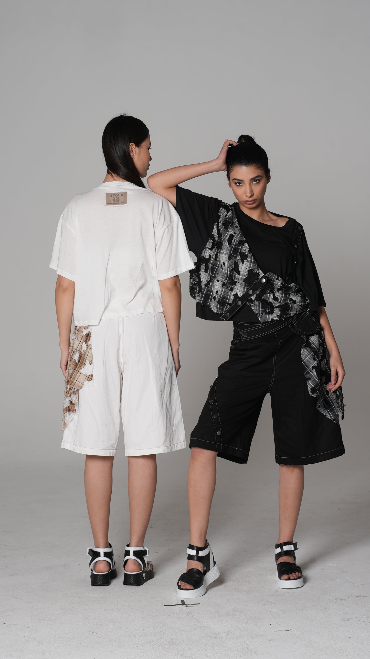 Top Deshilachado a Cuadros Desgastado | H4 London – Modelo 6245