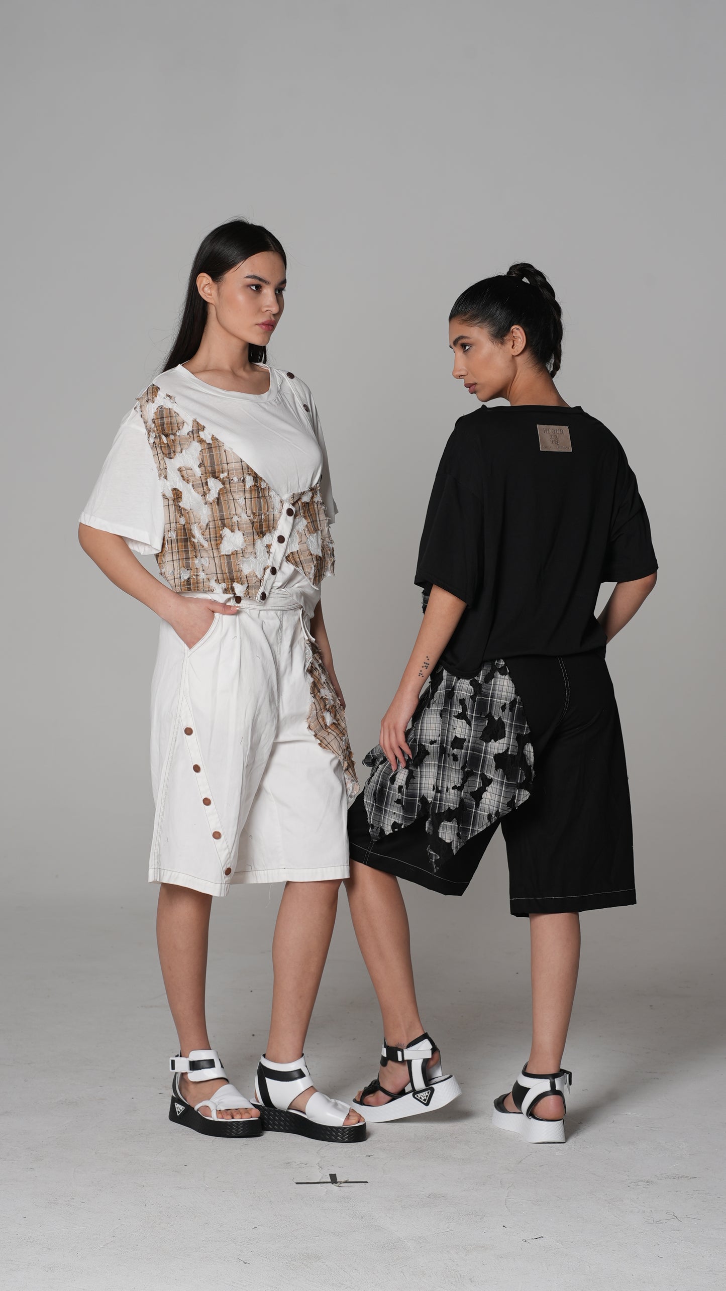 Top Deshilachado a Cuadros Desgastado | H4 London – Modelo 6245