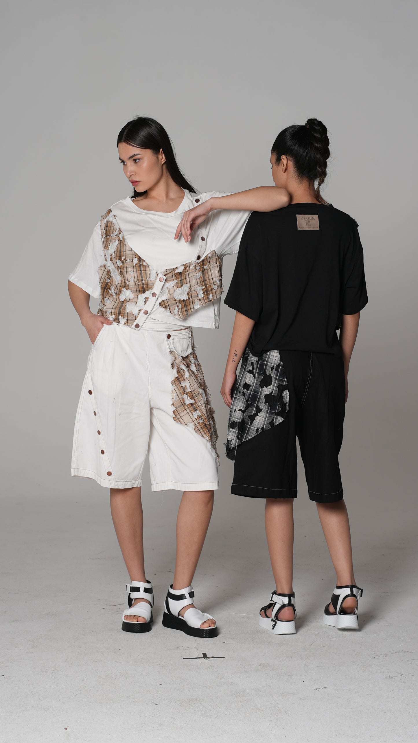 Top Deshilachado a Cuadros Desgastado | H4 London – Modelo 6245