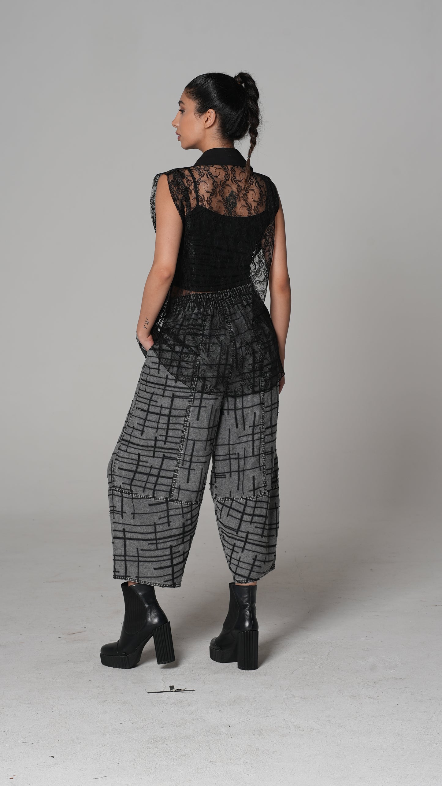 Camisa de Encaje a Cuadros | H4 London – Estilo 6257