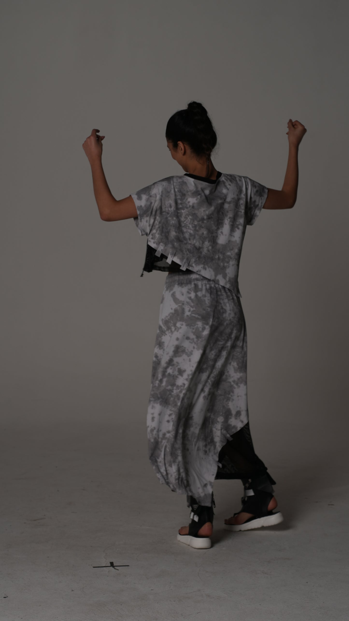 Falda Larga Cargo Tie-Dye | H4 London – Estilo 6299
