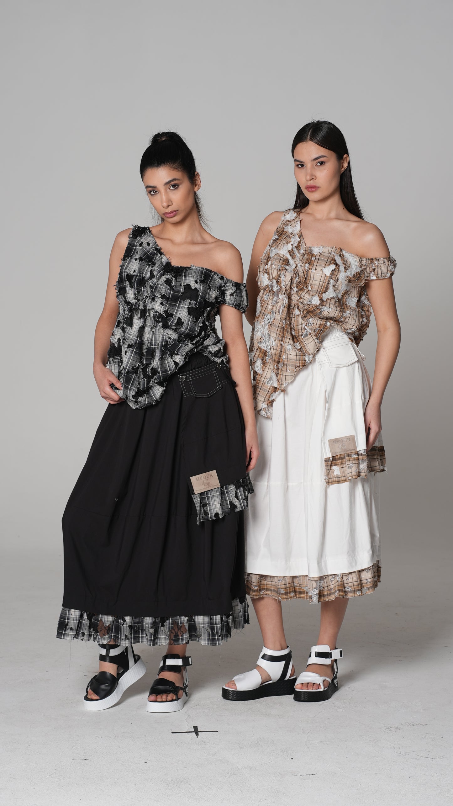 Floral Off-Shoulder Skirt — H4 London SS26