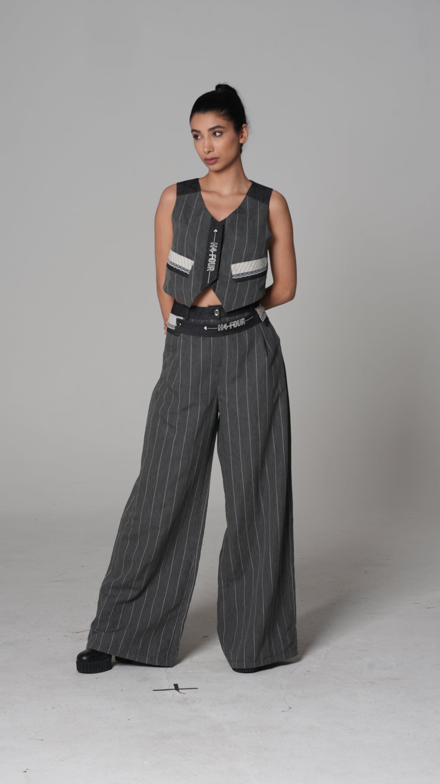 Pinstripe Tailored Waistcoat — H4 London SS26