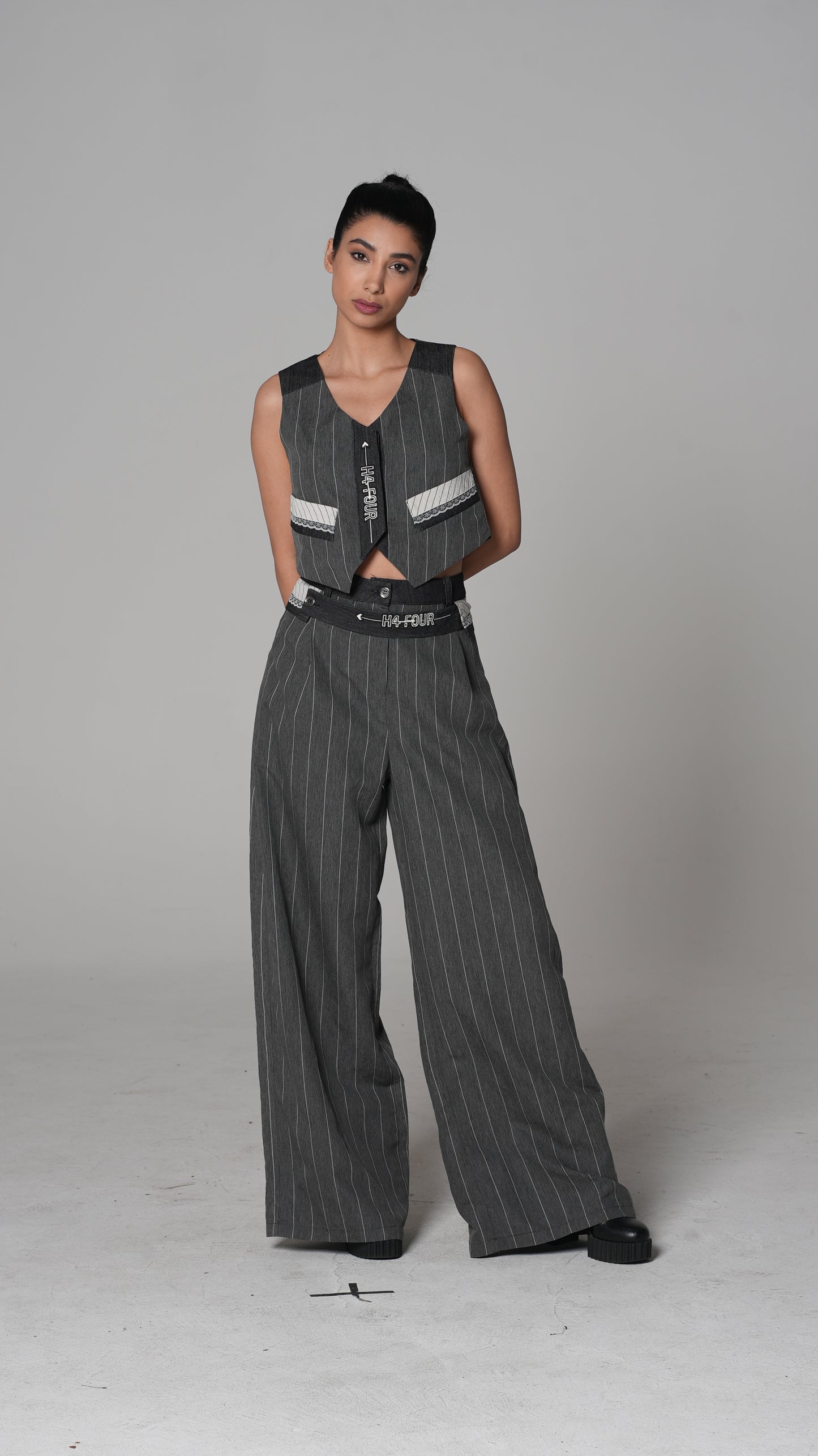 Pinstripe Tailored Waistcoat — H4 London SS26