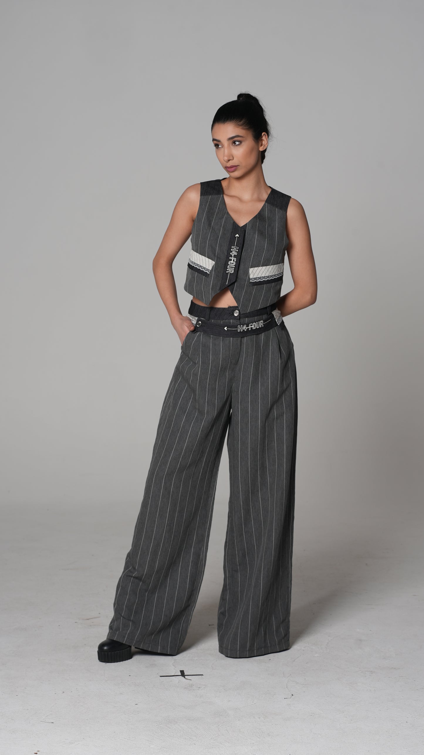 Pinstripe Tailored Waistcoat — H4 London SS26