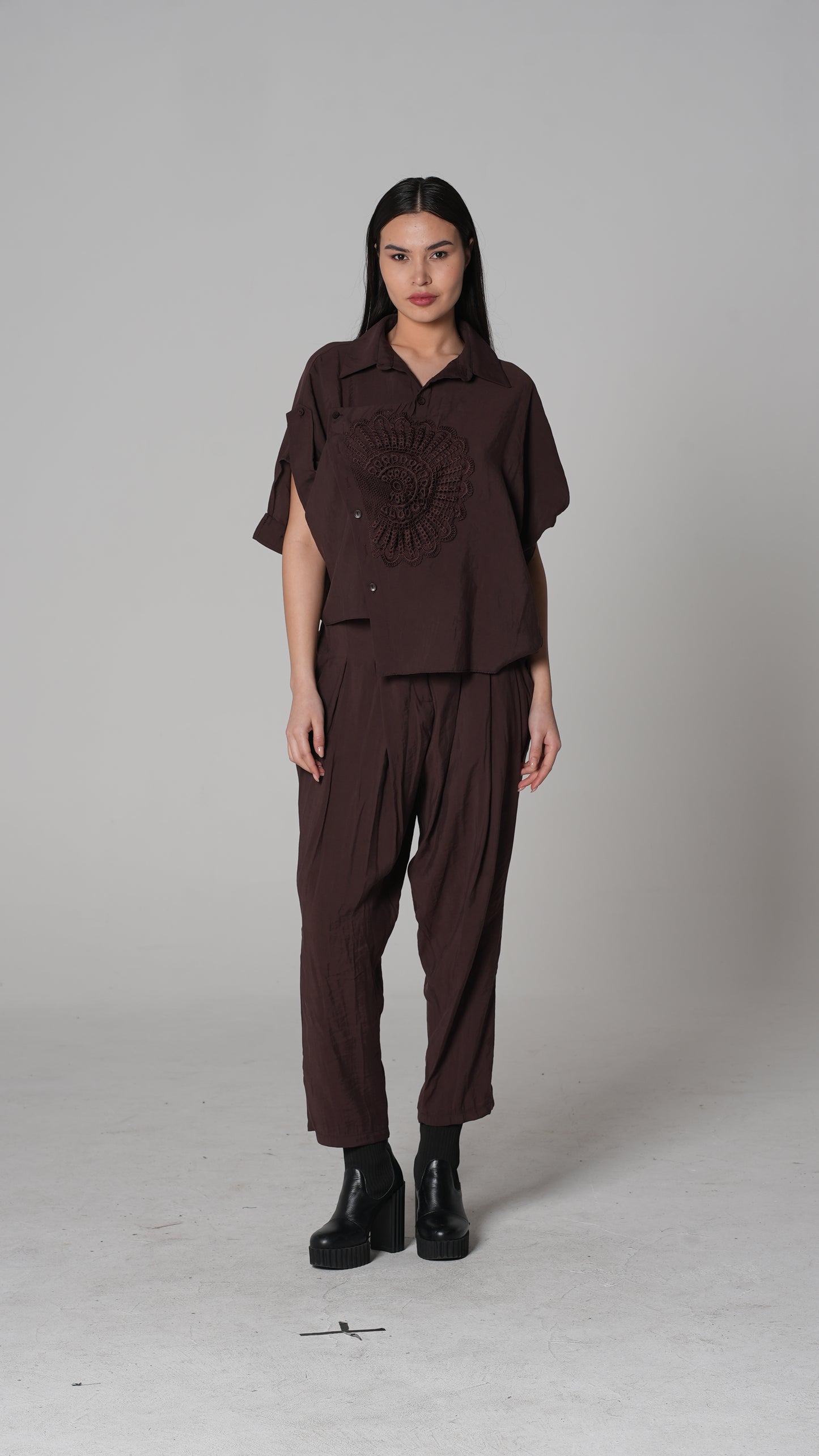 Off-Shoulder Shirt — H4 London SS26