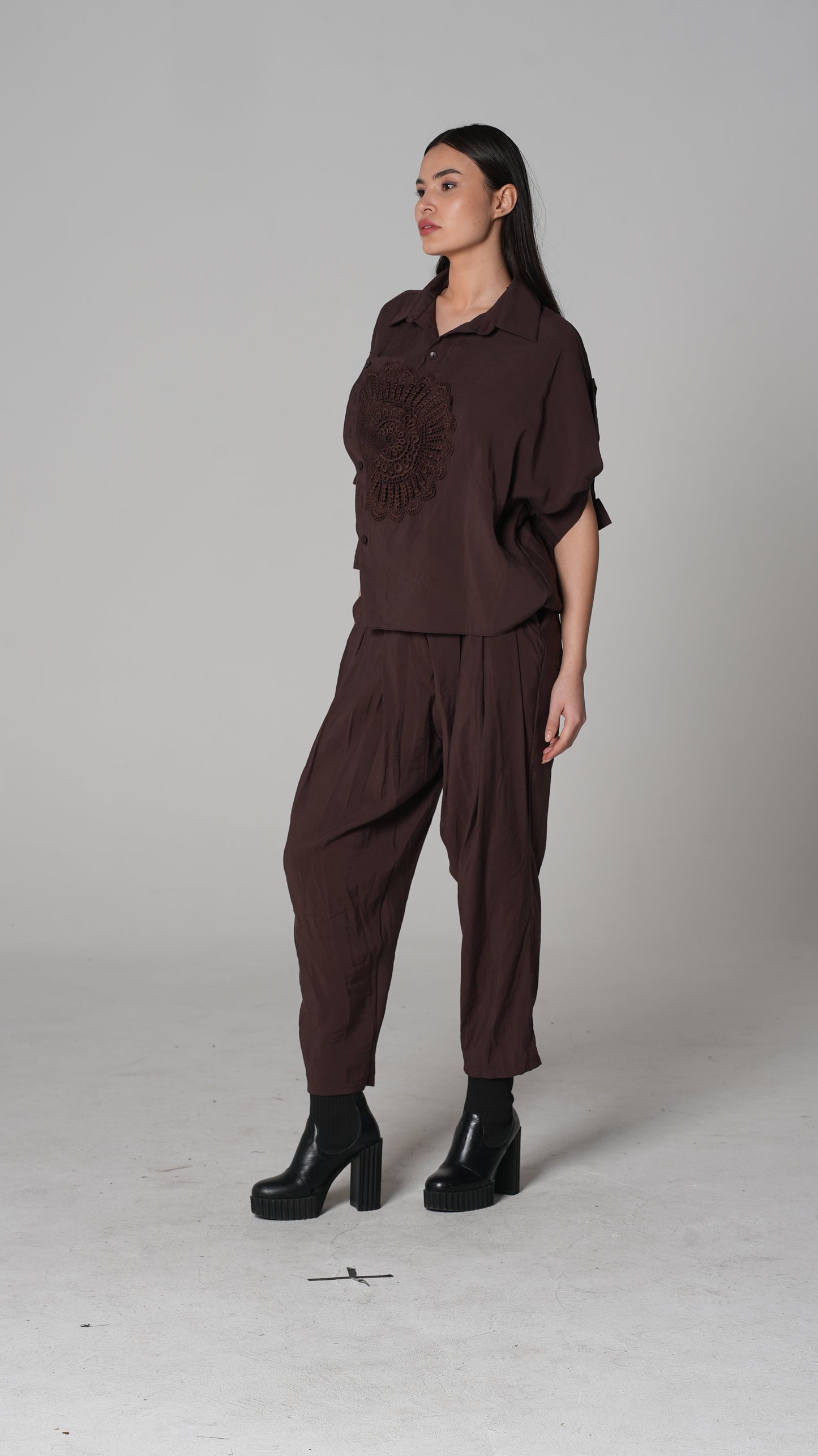 Off-Shoulder Shirt — H4 London SS26