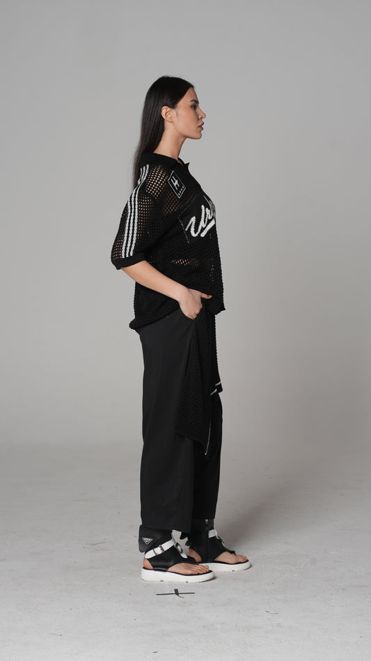 Varsity Off-Shoulder T-Shirt — H4 London SS26