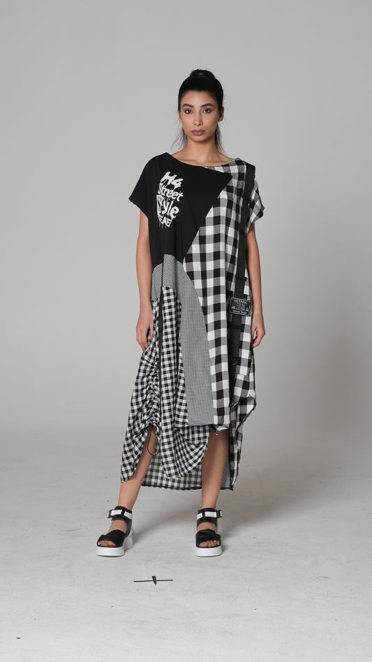 Black Printed T-Shirt — H4 London SS26