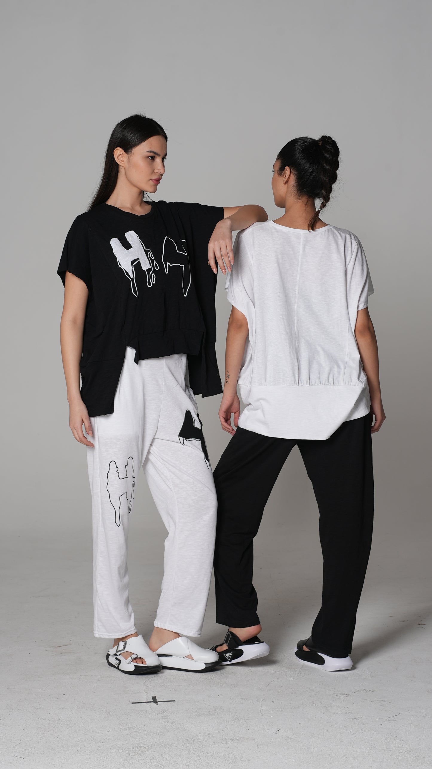 Printed Harem Trousers — H4 London SS26