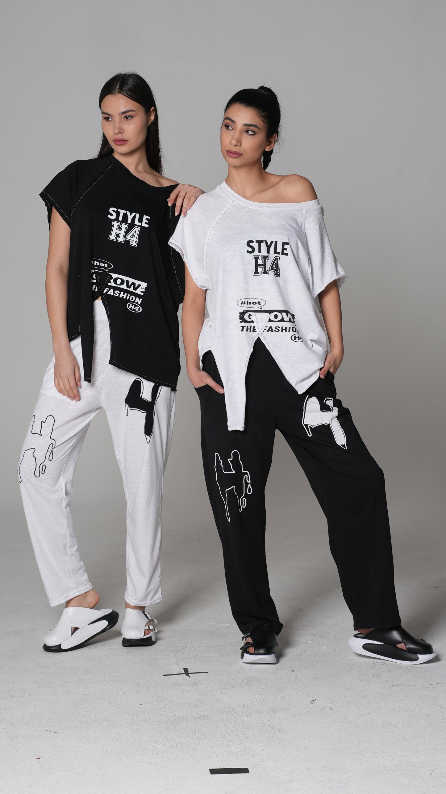 Slogan-Print T-Shirt — H4 London SS26