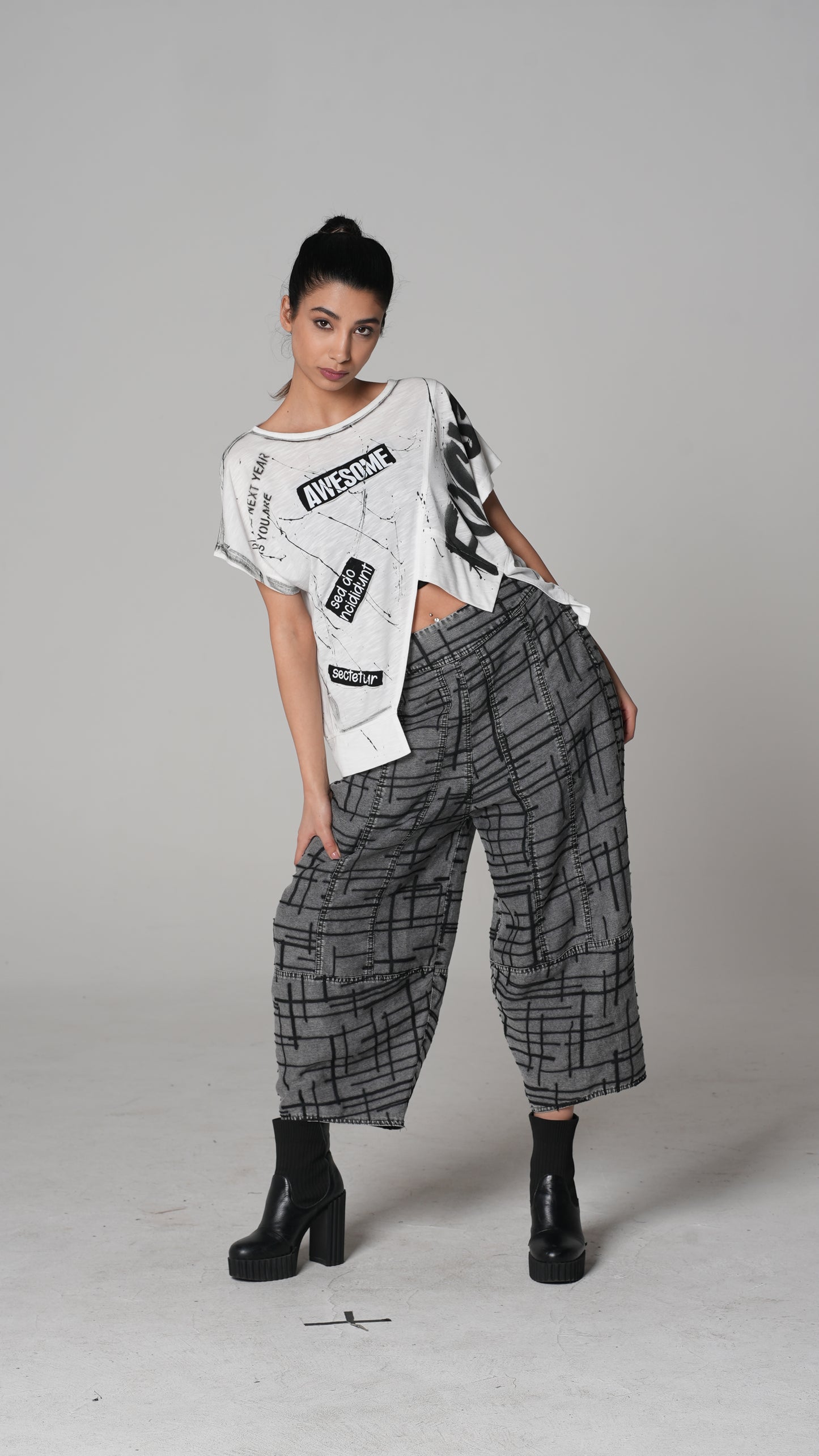 Plaid T-Shirt — H4 London SS26