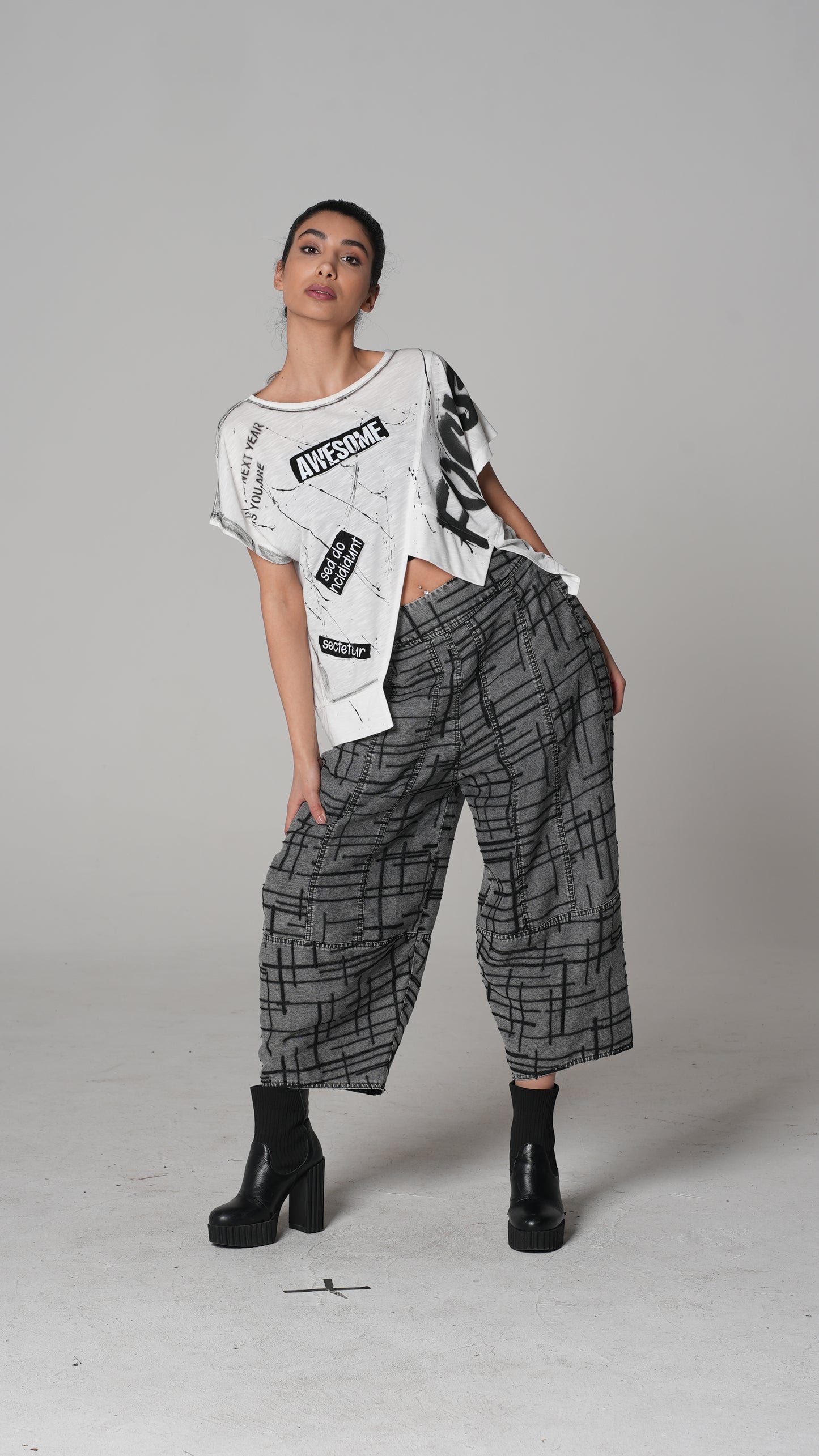 Plaid T-Shirt — H4 London SS26