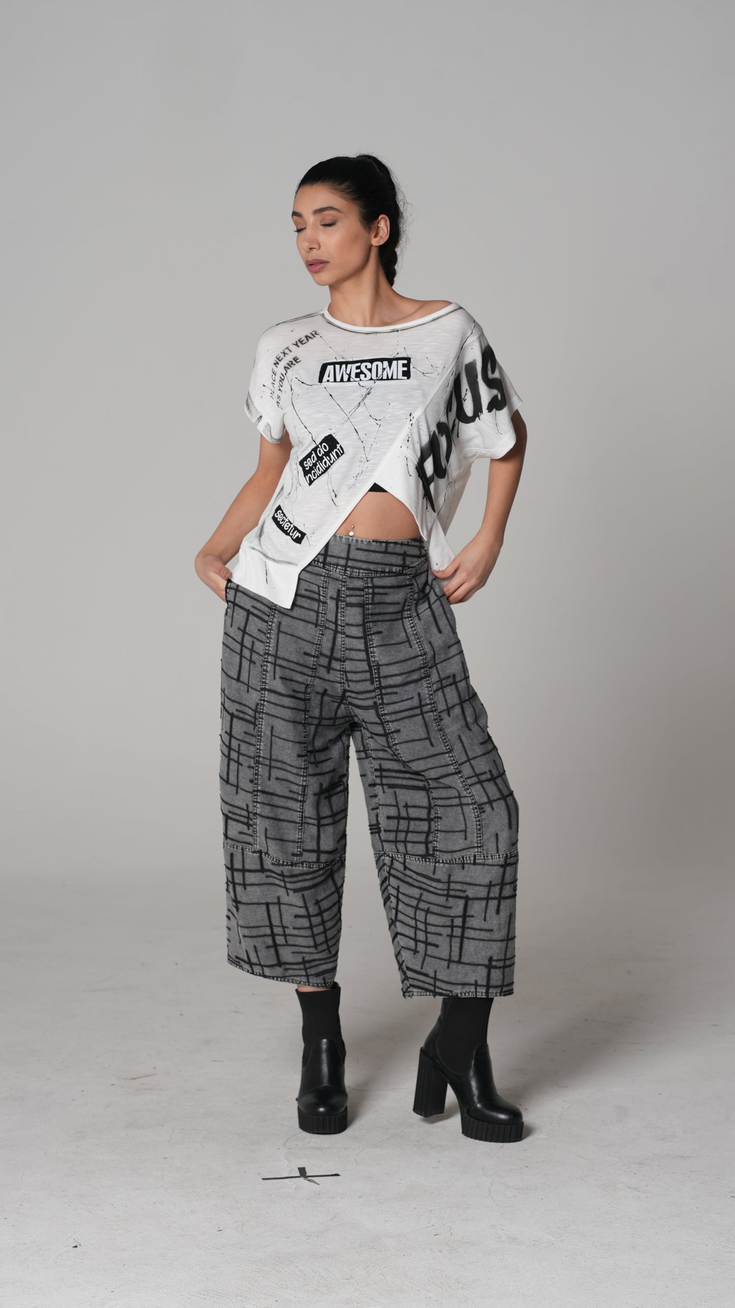 Plaid T-Shirt — H4 London SS26