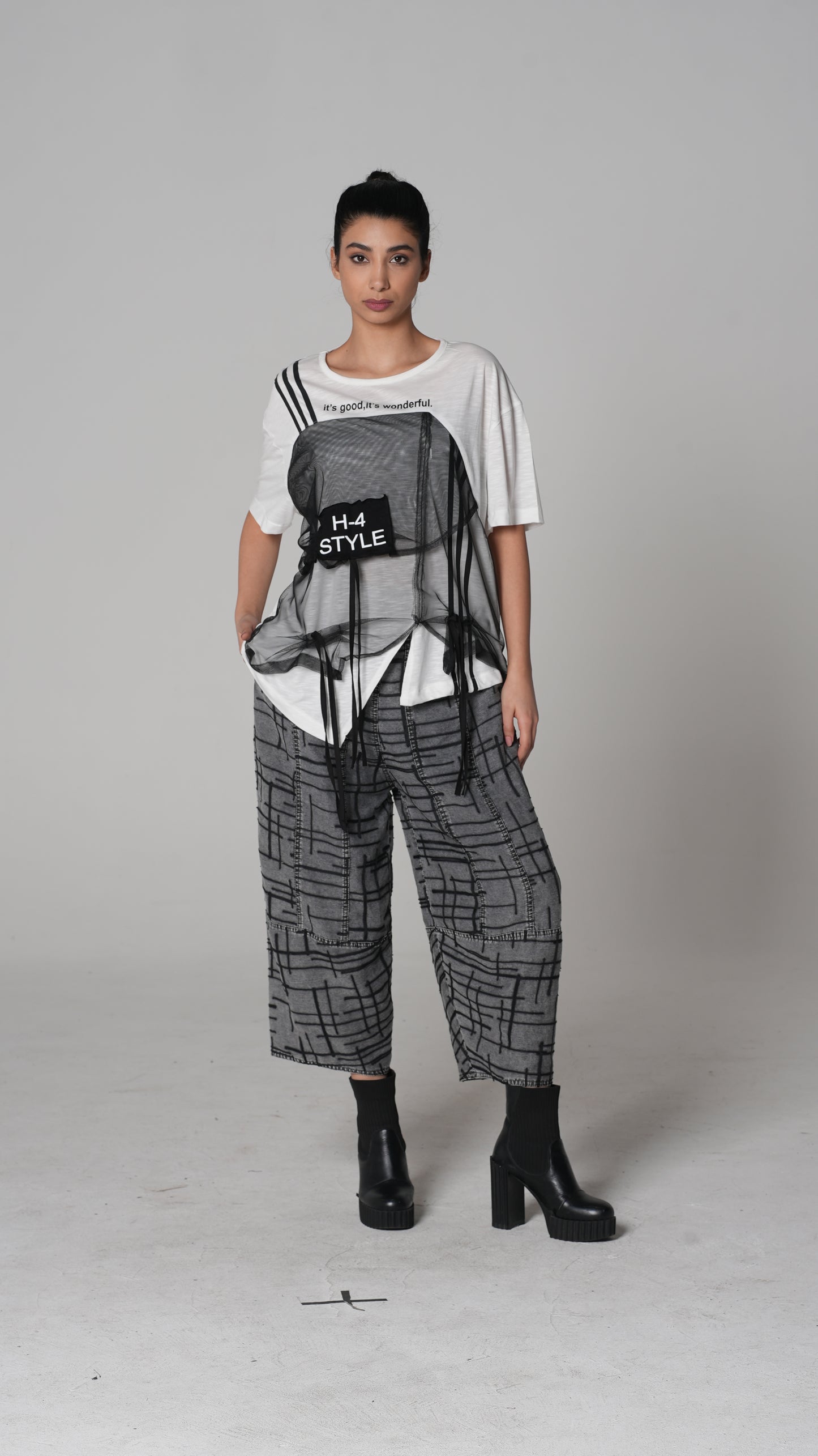 Plaid T-Shirt — H4 London SS26