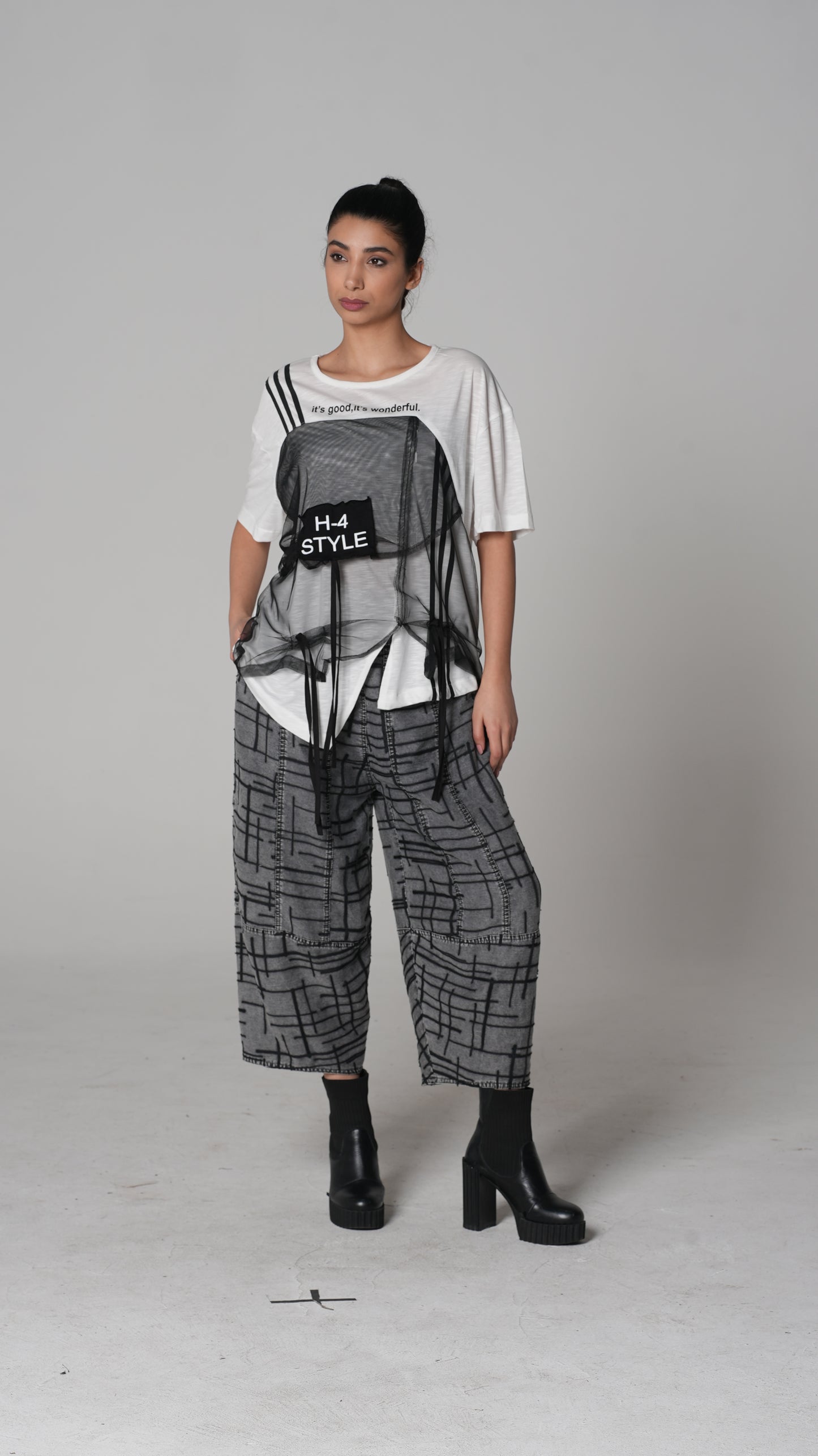 Plaid T-Shirt — H4 London SS26