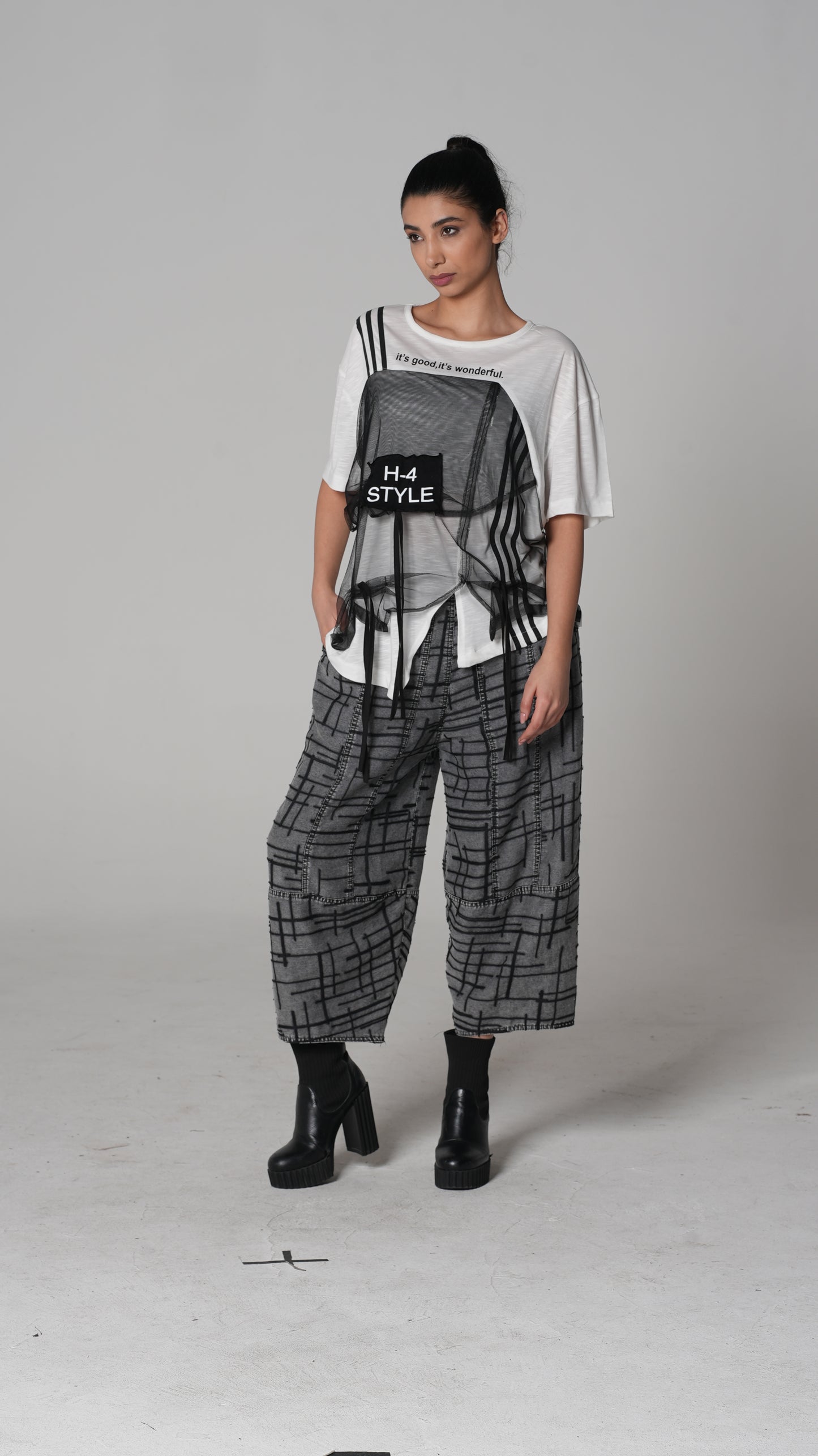 Plaid T-Shirt — H4 London SS26